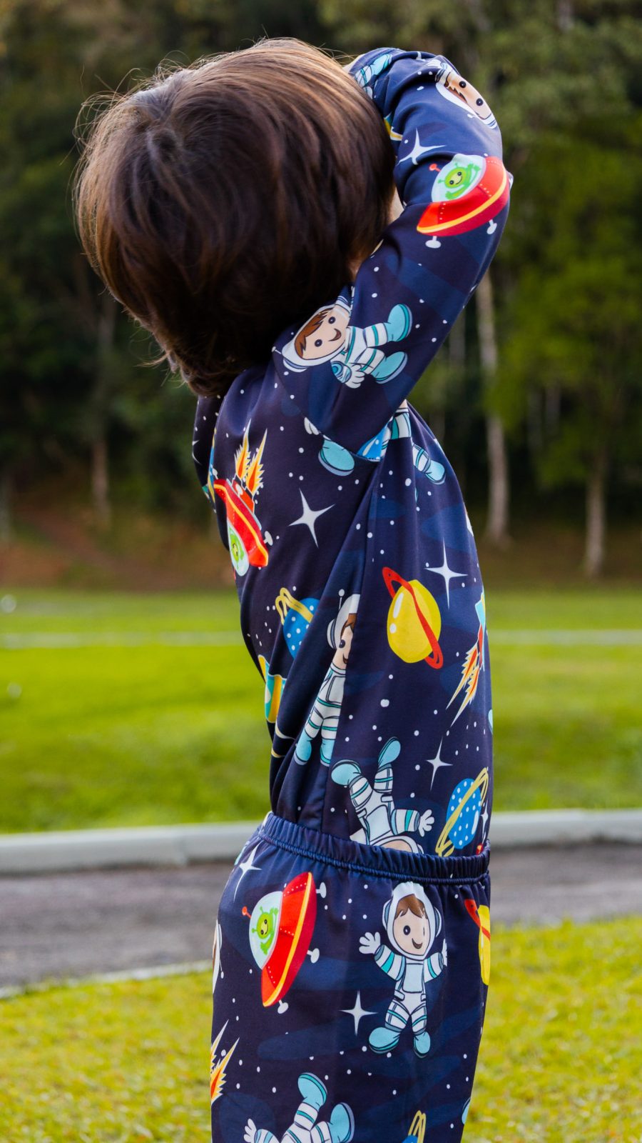 Conjunto Térmico Masculino Infantil Estampado Do Astronauta - Image 4