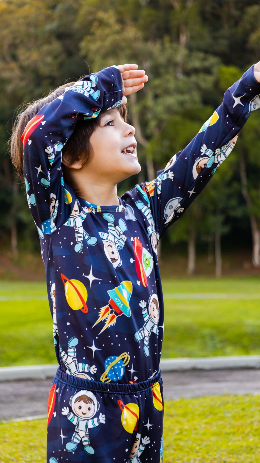 Conjunto Térmico Masculino Infantil Estampado Do Astronauta - Image 5