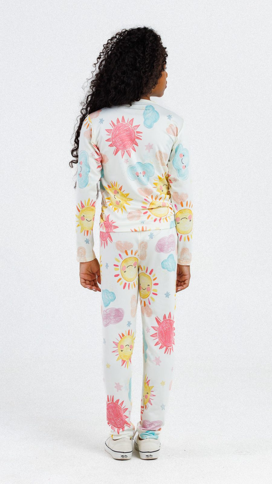 Conjunto Térmico Feminino Infantil Estampado Do Sol - Image 2