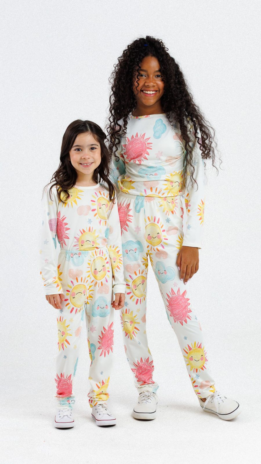 Conjunto Térmico Feminino Infantil Estampado Do Sol - Image 5