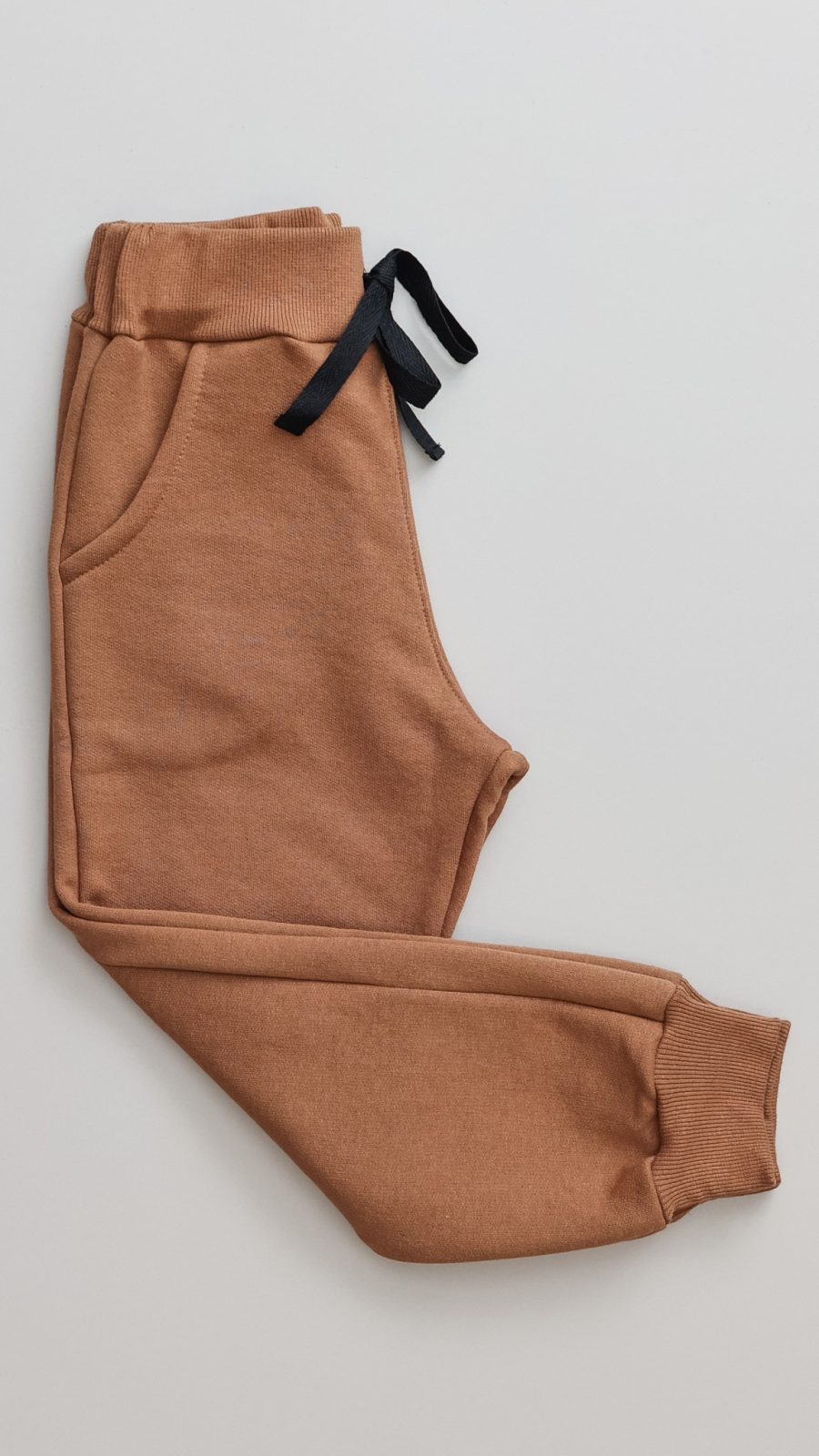 Calça De Moletom Infantil Peluciada Bege - Image 2