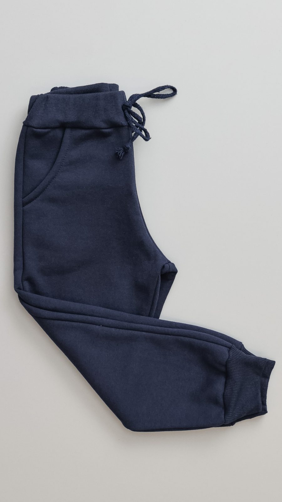 Calça De Moletom Infantil Peluciada Azul Marinho - Image 2