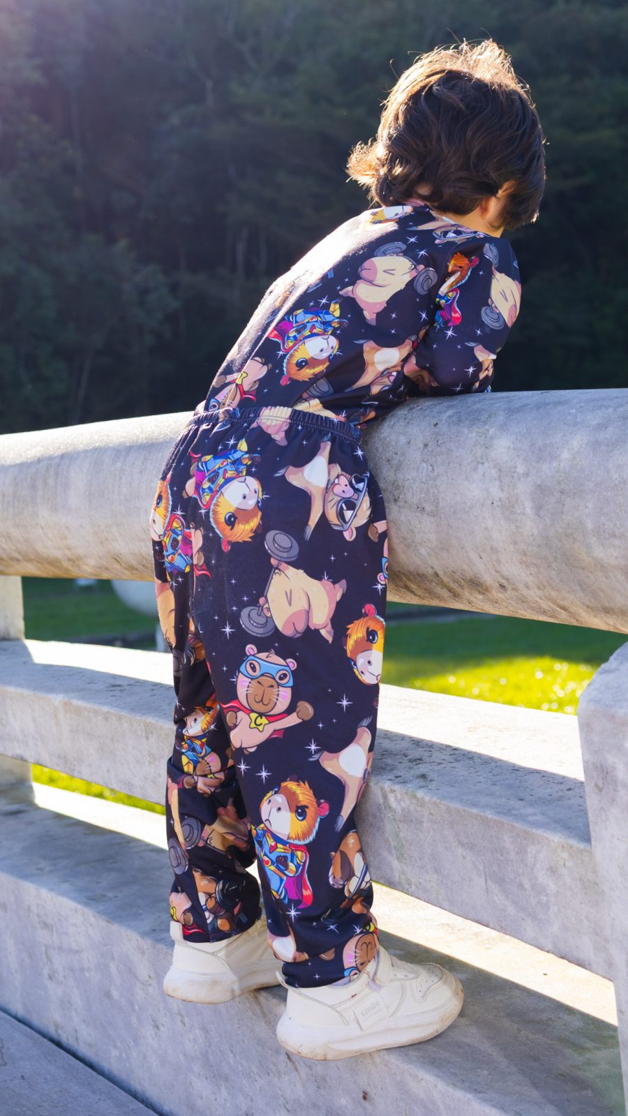 Conjunto Térmico Infantil Estampado Da Capivara Preto - Image 2
