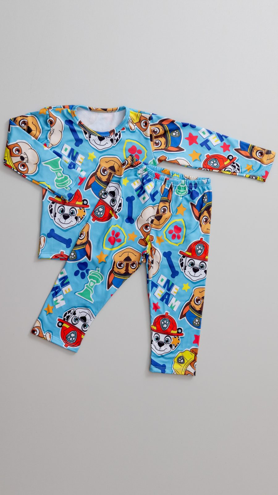 Conjunto Térmico Infantil Estampado Da Patrulha Canina Azul