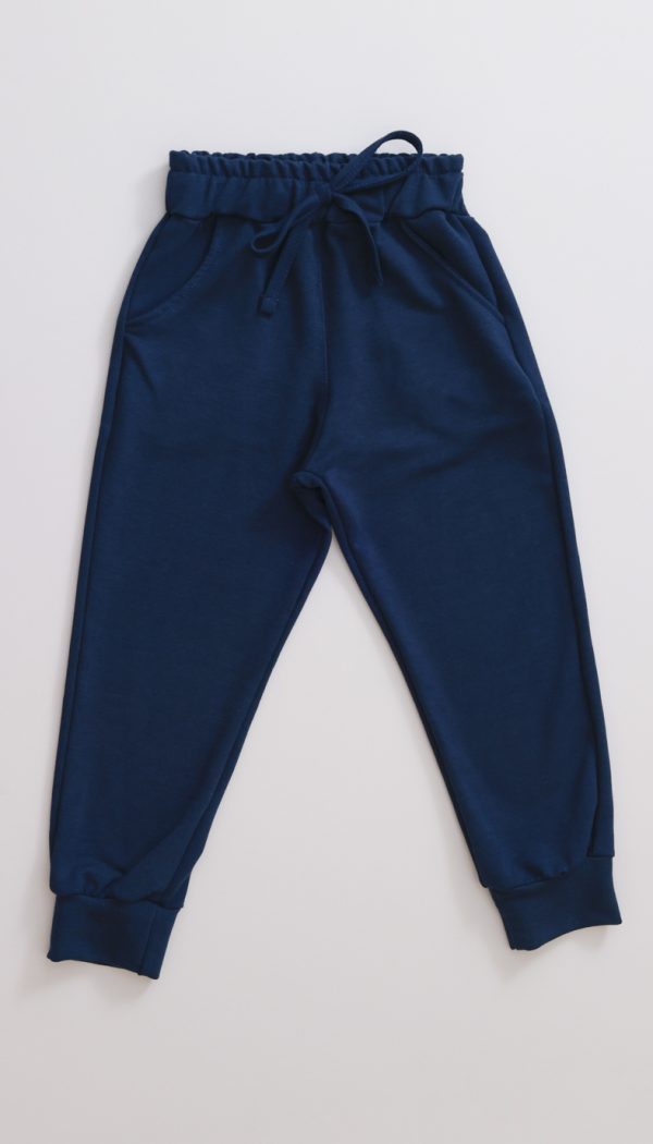 Calça De Molecotton Infantil Azul Marinho