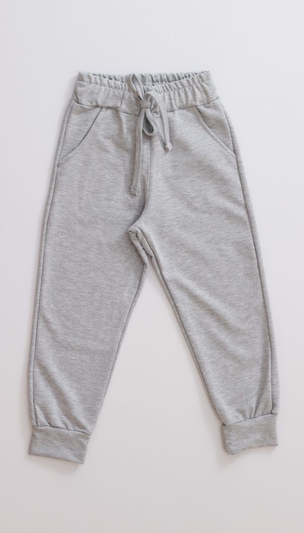 Calça De Molecotton Infantil Cinza Claro