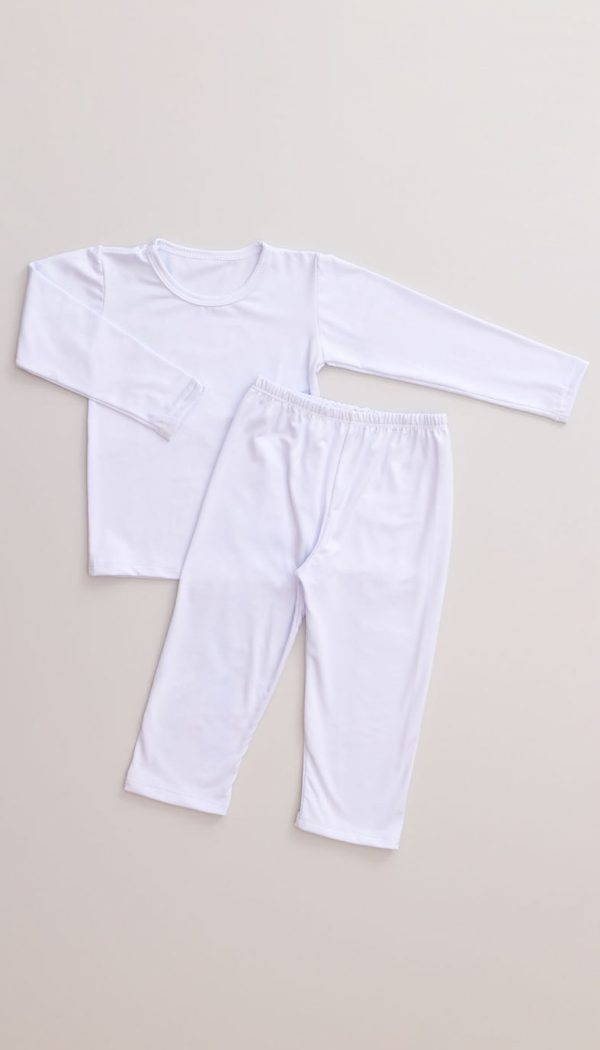 Conjunto Térmico Infantil Unissex Branco